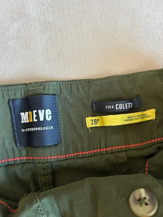 Anthropologie Maeve The Colette Crop Wide-Leg high-rise Pants size 28 Petite - Picture 7 of 11